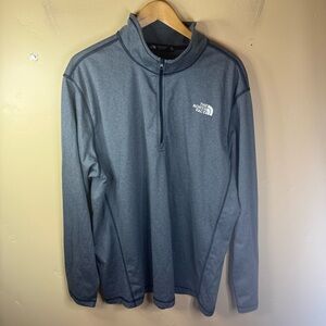 The North Face XXL Men’s‎ Glacier Fleece ¼-Zip Jacket Gray NWOT Outdoor Active